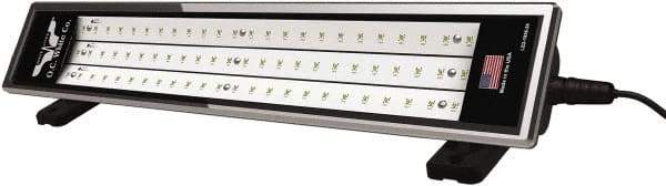 O.C. White - 24 VDC, 36 Watt, Linear Machine Light - Direct Mount, Magnetic Mount, 12 Ft. Cord, IP67, 19 Inch Tube, Integrated Ballast, Black - Industrial Tool & Supply
