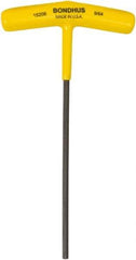 Bondhus - 9/64" Hex, T-Handle Cushion Grip, Hex Key - 6" OAL, Protanium High Torque Steel, Inch System of Measurement - Industrial Tool & Supply