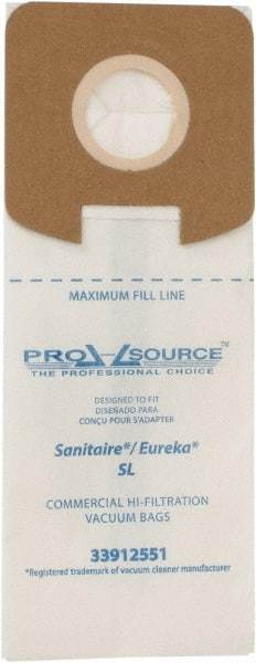 PRO-SOURCE - Meltblown Polypropylene & Paper Vacuum Bag - For Eureka Sanitaire Lightweights S782 & SC785 - Industrial Tool & Supply