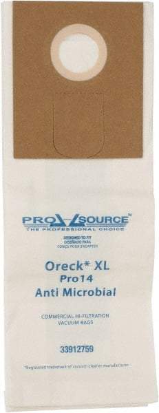 PRO-SOURCE - Meltblown Polypropylene & Paper Vacuum Bag - For Oreck XL Pro 14 Uprights - Industrial Tool & Supply