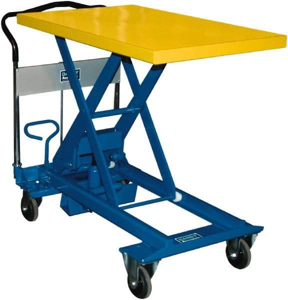 Southworth - 1,100 Lb Capacity Portable Foot-Operated Scissor Lift Table - 11.8" to 36-3/5" Lift Height, 35.81" Platform Length x 23.6" Platform Width - Industrial Tool & Supply