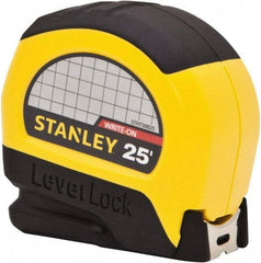 Stanley - 25' x 1" Tape Measure - 1/16" Graduation - Industrial Tool & Supply