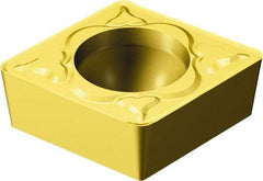 Sandvik Coromant - CPMT32.51 MM Grade 2025 Carbide Turning Insert - TiCN/AI2O3/TiN Finish, 80° Diamond, 3/8" Inscr Circle, 5/32" Thick, 1/64" Corner Radius - Industrial Tool & Supply