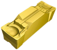 Sandvik Coromant - E2N123 GM Grade 2135, 2.39mm Cutting Width Carbide Grooving Insert - 18.4mm Max Depth of Cut, Neutral, 0.2mm Corner Radius, TiCN/Al2O3/TiN Finish - Industrial Tool & Supply