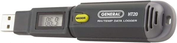 General - -4 to 158°F, 10 to 90% Humidity Range, Temp Recorder - Industrial Tool & Supply
