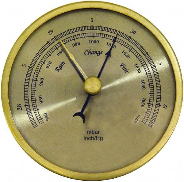 General - Inches of Hg/mbar Scale, Barometer - Industrial Tool & Supply