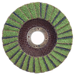 5″ × 1/4″ × 7/8″ Neon R766 Flap Disc Type 27 Flat 40 Grit - Industrial Tool & Supply
