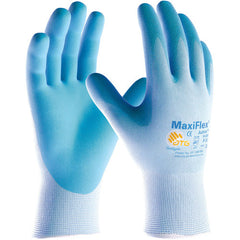 ‎34-824/XS MaxiFlex Seamless Knits - MaxiFlex Active - 15G Bl. Nylon and Lycra Shell - Bl. Foam Nitrile - Exact Industrial Supply