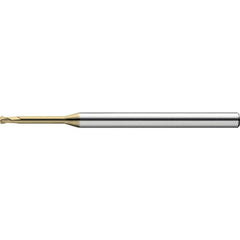 Ball End Mill: 2 Flute, Solid Carbide 100 mm OAL, Hardmax Coated, Series HTNB