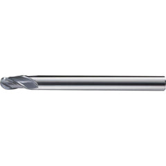 Ball End Mill: 3 Flute, Solid Carbide 90 mm OAL, UT Coated, Series CFB