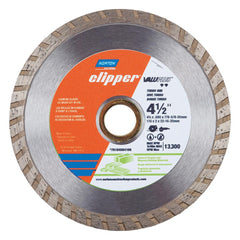 Wet & Dry Cut Saw Blade: 4-1/2″ Dia, 7/8″ Arbor Hole, 0.08″ Kerf Width, 1 Teeth High Speed Steel Teeth, Use on Ceramic Tile, Standard Arbor