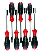 7 Piece - 3/16 - 1/2 - SoftFinish® Cushion Grip Inch Nut Driver Set - Industrial Tool & Supply