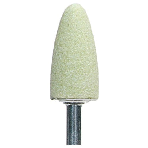 3/8″ × 3/4″ 1/8″ Spindle Quantum Mounted Point B52 80 Grit Ceramic Alumina - Industrial Tool & Supply