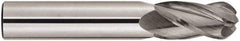 Niagara Cutter - 1" Diam, 4" LOC, 4 Flute Solid Carbide Ball End Mill - TiAlN Finish, Single End, 7" OAL, 1" Shank Diam, Spiral Flute - Industrial Tool & Supply