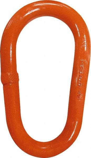 CM - 100 Grade Powder Coated Steel Pear Shape Master Link - 2-1/4" Diameter, 182,000 Lb Load Limit - Industrial Tool & Supply
