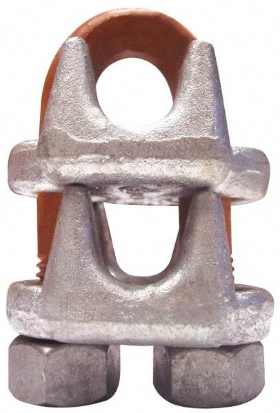 CM - 1/2" Piggyback Wedge Socket Clip - 1/2 - 13, 1.19" Between Centers, Galvanized - Industrial Tool & Supply