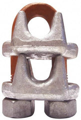 CM - 5/8" Piggyback Wedge Socket Clip - 9/16-12, 1.31" Between Centers, Galvanized - Industrial Tool & Supply