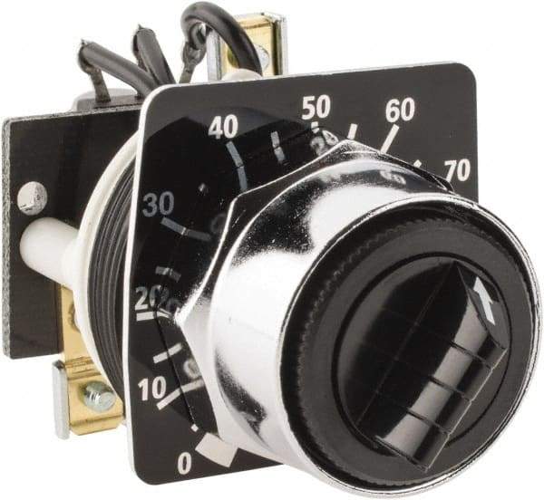 Square D - 5,000 Ohm, 30mm, 600 Volt Potentiometer - 2 Watts, Nonilluminated - Industrial Tool & Supply