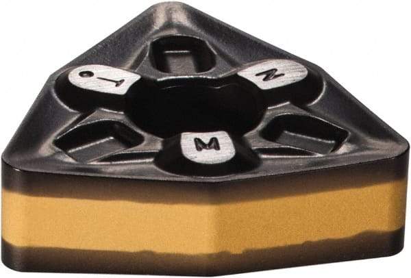 Iscar - WNMG433 TNM Grade IC8250 Carbide Turning Insert - TiCN/Al2O3/TiN Finish, 80° Trigon, 1/2" Inscr Circle, 3/16" Thick, 3/64" Corner Radius - Industrial Tool & Supply