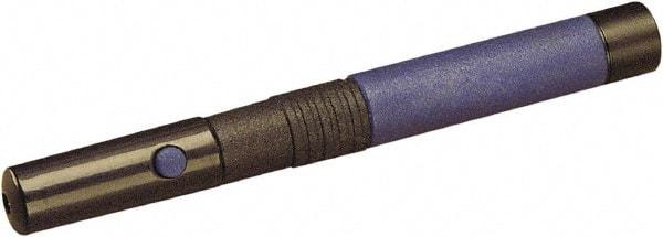 Quartet - Rubber & Metal Pen Size Laser Pointer - Blue, 2 AAA Batteries Included - Industrial Tool & Supply