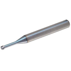 Vargus - 5/16-18 Thread, 5/16" Shank Diam, TiCN Coating, Solid Carbide Straight Flute Thread Mill - 3 Flutes, 2.48" OAL, 5/16" Min Noml Diameter - Industrial Tool & Supply