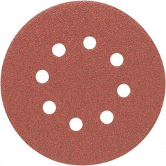 Porter-Cable - 5" Diam, 100 Grit Aluminum Oxide Adhesive PSA Disc - Fine Grade, Tan, C Weighted Backing, Flexible, 13,000 Max RPM - Industrial Tool & Supply