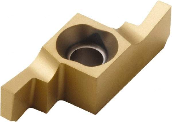 Seco - 1212012NR FD Grade CP500, 1.2mm Cutting Width Carbide Grooving Insert - 2.4mm Max Depth of Cut, Right Hand, 0.1mm Corner Radius, TiAlN/TiN Finish - Industrial Tool & Supply