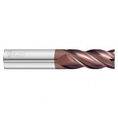 3/8 Dia. x 3 Overall Length 4-Flute .010 C/R Solid Carbide SE End Mill-Round Shank-Center Cut-FC20 - Industrial Tool & Supply