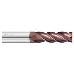 5/8 Dia. x 5 Overall Length 4-Flute .120 C/R Solid Carbide SE End Mill-Round Shank-Center Cut-FC20 - Industrial Tool & Supply