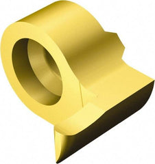 Sandvik Coromant - MB..FAR Grade 1025, 1mm Cutting Width Carbide Grooving Insert - 1.5mm Max Depth of Cut, Right Hand, 0.5mm Corner Radius, TiAlN/TiN Finish - Industrial Tool & Supply