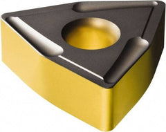 Sandvik Coromant - WNMT1509 PM Grade 4325 Carbide Turning Insert - TiCN/AI2O3/TiN Finish, 80° Trigon, 22.23mm Inscr Circle, 3/8" Thick, 11mm Corner Radius - Industrial Tool & Supply