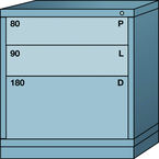 Bench-Standard Cabinet - 3 Drawers - 30 x 28-1/4 x 33-1/4" - Multiple Drawer Access - Industrial Tool & Supply