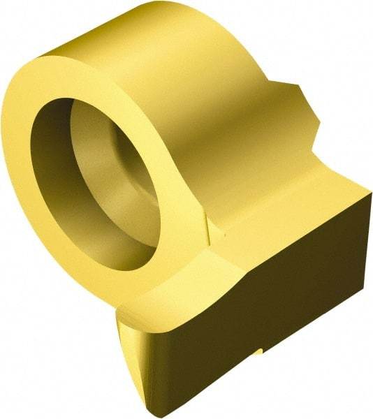 Sandvik Coromant - MB..FBR Grade 1025, 1.5mm Cutting Width Carbide Grooving Insert - 2.5mm Max Depth of Cut, Left Hand, 0.75mm Corner Radius, TiAlN/TiN Finish - Industrial Tool & Supply