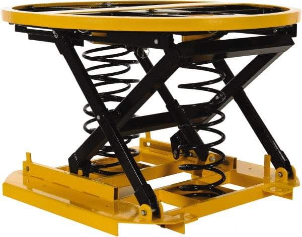 Vestil - 4,500 Lb Capacity Manual Scissor Lift - 9" to 27-3/4" Lift Height, 36-3/4" Platform Length x 36" Platform Width - Industrial Tool & Supply