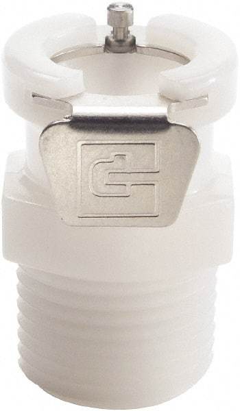 Parker - 1/8" Nominal Flow, 1/4 Thread, NPT Nonvalved Coupling Body - 120 Max psi, -40 to 180°F, Acetal Copolymer/Stainless Steel Coupling, Nitrile O-Ring - Industrial Tool & Supply