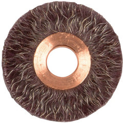 2″ Polyflex Encapsulated Small Diameter Crimped Wire Wheel, .014″ Steel Fill, 1/2″ Arbor Hole - Industrial Tool & Supply
