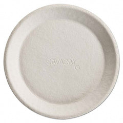 Chinet - Savaday Molded Fiber Plates, 10", Round, 500/Carton - Industrial Tool & Supply