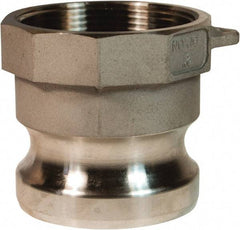 Dixon Valve & Coupling - 6" Stainless Steel Cam & Groove Suction & Discharge Hose Male Adapter Female NPT Thread - Part A, 6" Thread, 75 Max psi - Industrial Tool & Supply
