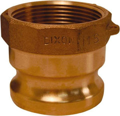 Dixon Valve & Coupling - 1-1/4" Brass Cam & Groove Suction & Discharge Hose Male Adapter Female NPT Thread - Part A, 1-1/4" Thread, 250 Max psi - Industrial Tool & Supply