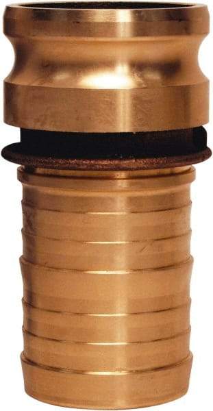 Dixon Valve & Coupling - 1-1/2" Brass Cam & Groove Suction & Discharge Hose Male Adapter Hose Shank - Part E, 250 Max psi - Industrial Tool & Supply
