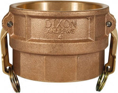 Dixon Valve & Coupling - 1-1/4" Brass Cam & Groove Suction & Discharge Hose Female Coupler Female NPT Thread - Part D, 1-1/4" Thread, 250 Max psi - Industrial Tool & Supply