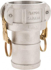 Dixon Valve & Coupling - 2-1/2" Aluminum Cam & Groove Suction & Discharge Hose Female Coupler Hose Shank - Part C, 150 Max psi - Industrial Tool & Supply