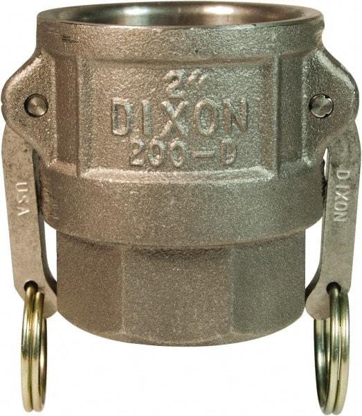 Dixon Valve & Coupling - 1-1/2" Malleable Iron Cam & Groove Suction & Discharge Hose Female Coupler Female NPT Thread - Part D, 1-1/2" Thread, 250 Max psi - Industrial Tool & Supply