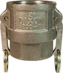 Dixon Valve & Coupling - 3" Malleable Iron Cam & Groove Suction & Discharge Hose Female Coupler Female NPT Thread - Part D, 3" Thread, 125 Max psi - Industrial Tool & Supply