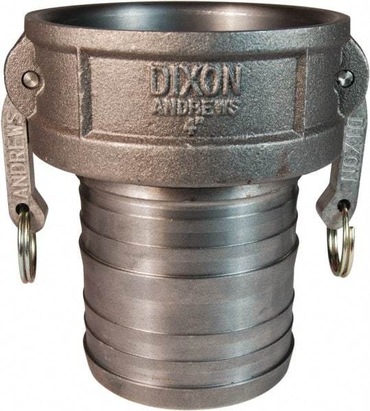 Dixon Valve & Coupling - 4" Ductile Iron Cam & Groove Suction & Discharge Hose Female Coupler Hose Shank - Part C, 100 Max psi - Industrial Tool & Supply