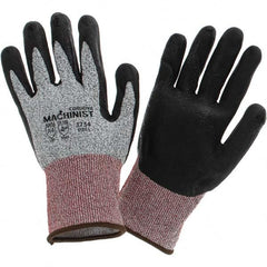 Cordova - Size L (9), ANSI Cut Lvl A4, ANSI Puncture Lvl 4, ANSI Abrasion Lvl 3, Foam Nitrile Coated Cut & Puncture Resistant Gloves - Industrial Tool & Supply