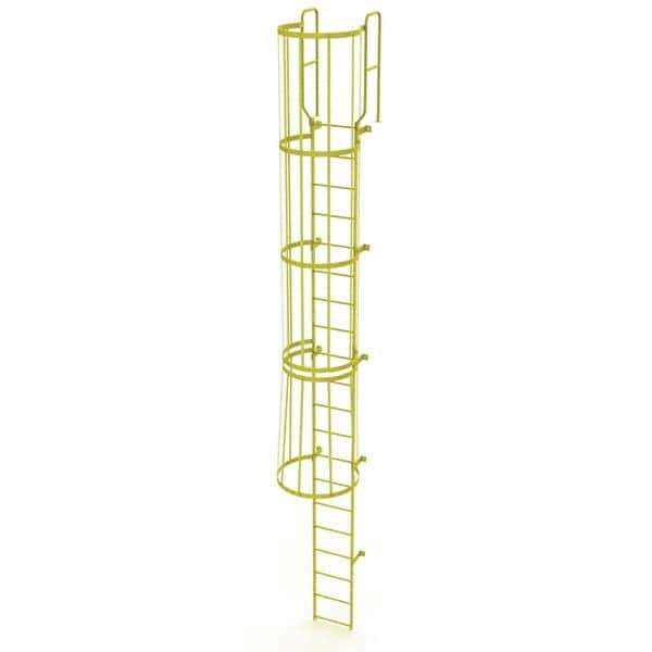 TRI-ARC - Rolling & Wall Mounted Ladders & Platforms Type: Fixed Ladder Style: Safety Cage - Industrial Tool & Supply