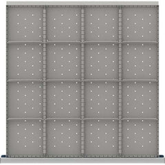 LISTA - 16-Compartment Drawer Divider Layout for 3.15" High Drawers - Industrial Tool & Supply