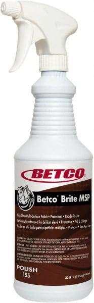 Betco - Liquid Furniture Polish - Lemon Scented, Plastic Bottle Container - Industrial Tool & Supply