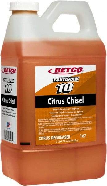 Betco - 2 L Bottle Cleaner/Degreaser - Liquid, Citrus - Industrial Tool & Supply